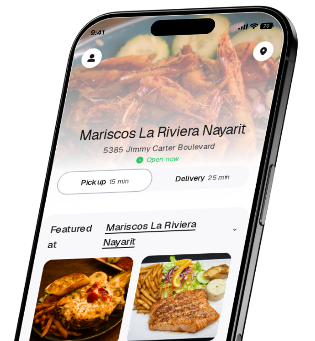 Mariscos La Riviera Nayarit app preview