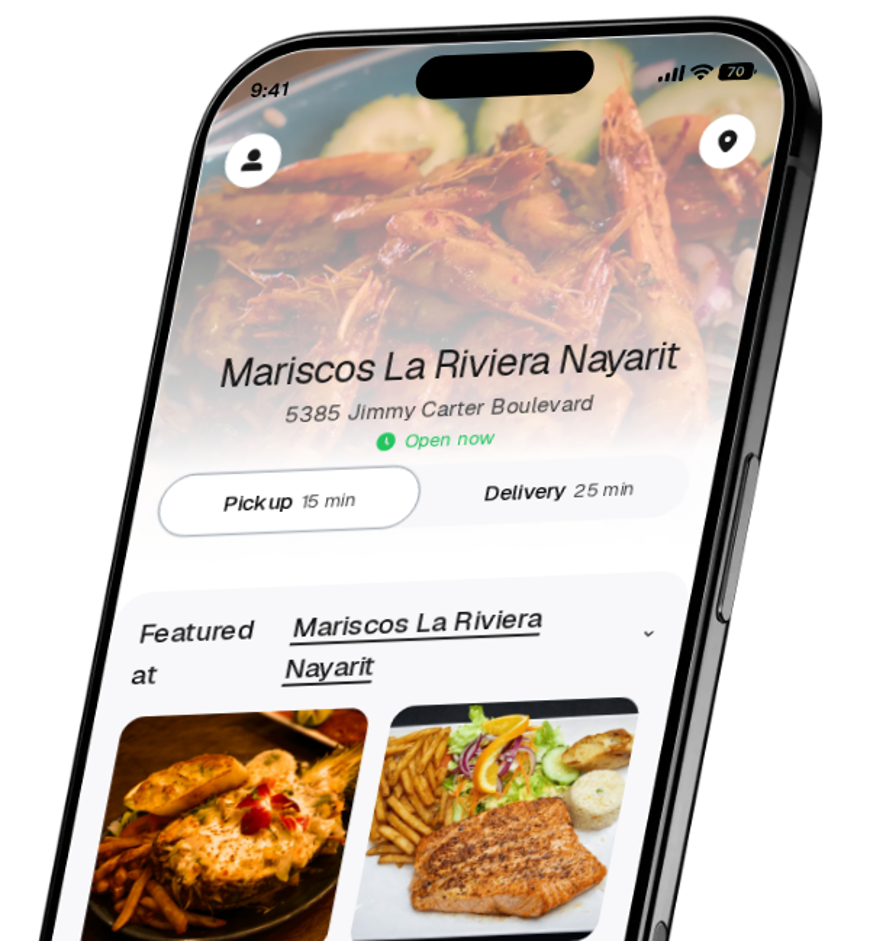 Mariscos La Riviera Nayarit app preview