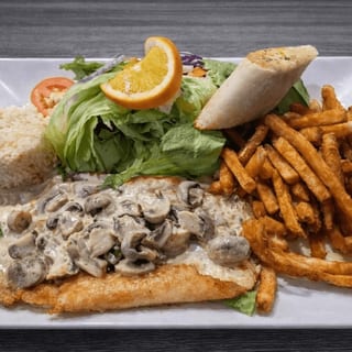 Salmon En Crema De Hongos