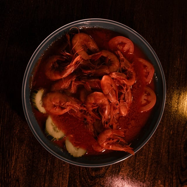 Camarones a La Riviera.
