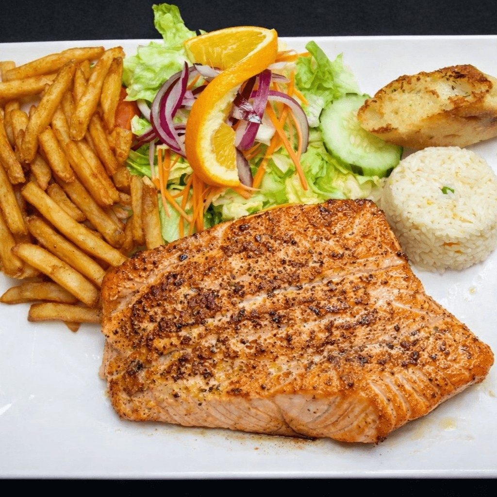 Salmon a La Parrilla.