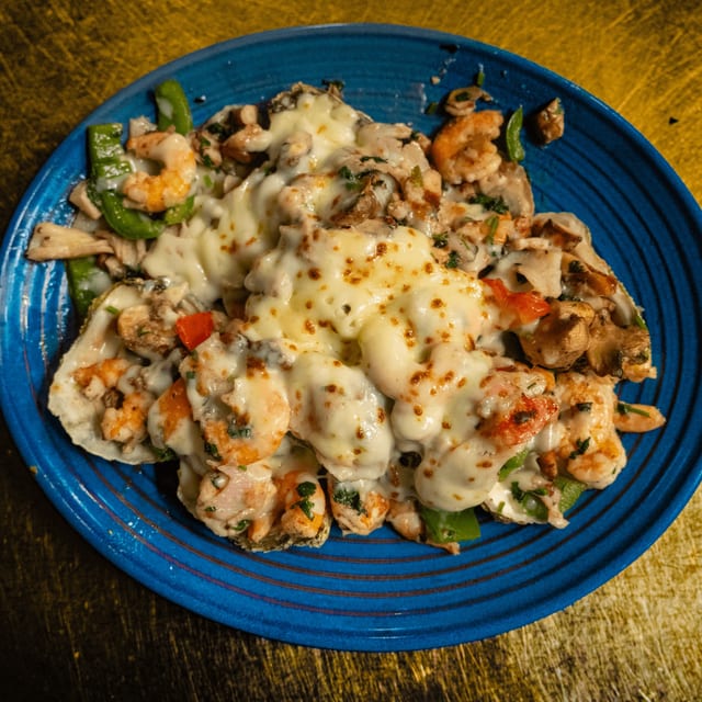 Ostiones Gratinados.